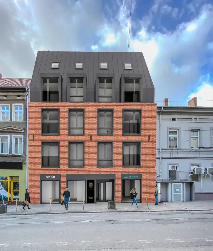 APARTHOTEL działka budowlana z projektem kamienicy