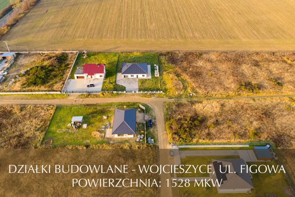 Wojcieszyce – działki budowlane z MPZP na przedmieściach